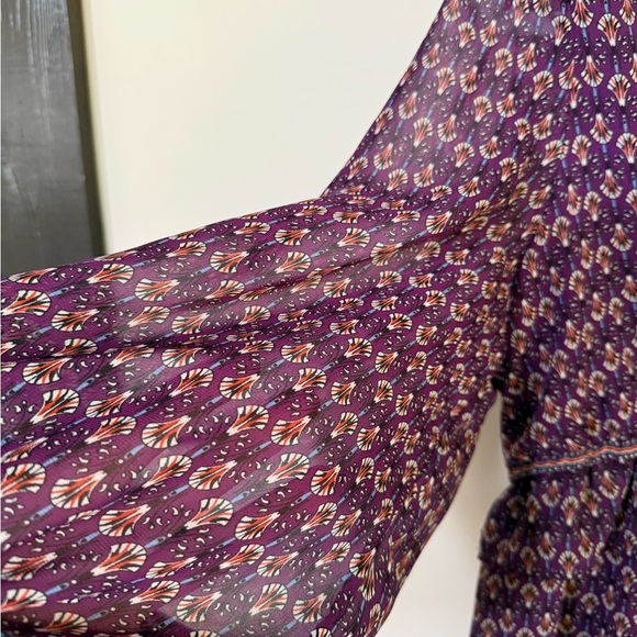 [L] Max Studio Purple Long Sleeve Dress - Picture 5 of 8